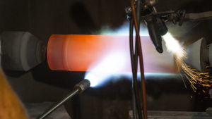 flame spray processing