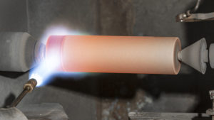 flame spraying process